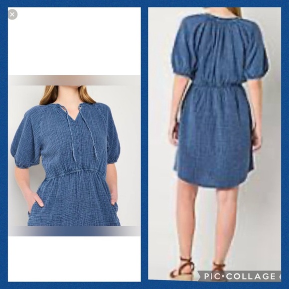 a.n.a Short Sleeve Popover Dress (Bust:42”-44”
Length: 37.5”) - Picture 1 of 8